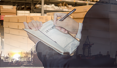 貨物到港，海關(guān)方形